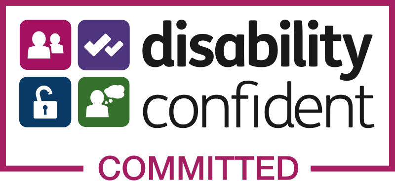 Disability confident committed logo